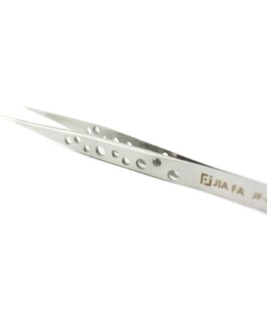 New JF-601 High-strength Straight Tip Tweezers(Silver) Xiecutecat - Buy Online on GoSupps.com