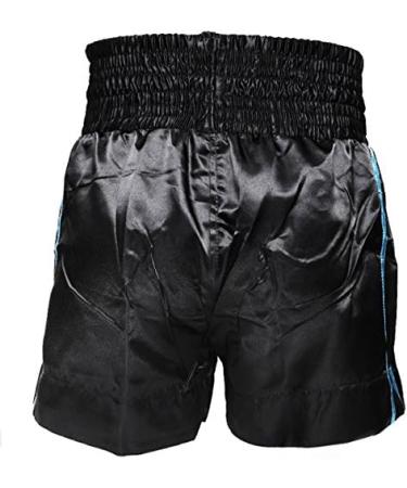 Revgear Youth Muay Thai Shorts - Genuine Thai Style Cut for Youth Martial Artist - Blue/Black - X-Small - Buy Online on GoSupps.com