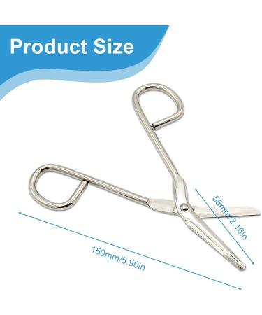 Professional Stainless Steel Bandage Scissors - 2 Pack | Surgical Grade for Stoma Cutting & Medical Supplies - Buy Online on GoSupps.com