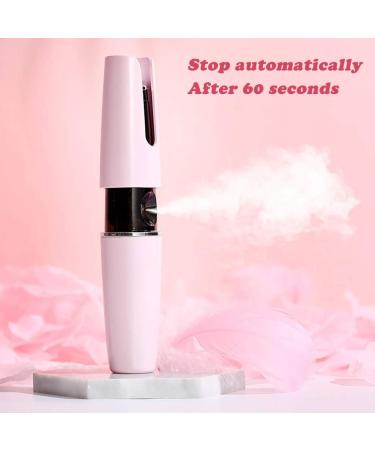 RIYAN Face Portable Handheld Nano Sprayer Device Humidifier Moisture in Your Skin Moisten and Sooth Tired Beauty Instrument Mist (Pink) - Buy Online on GoSupps.com
