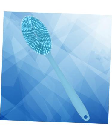 Silicone Body Brush Exfoliating Shower Scrubber - Blue - Buy Online on GoSupps.com