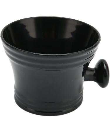 Premium Shaving Soap Cup & Bowl - Large Black Handle for Home Use | Best Quality Shaving Accessories - Buy Online on GoSupps.com