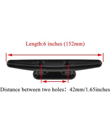 Nylon Boat Cleats 6 inches - 2 Pack | Marine Dock Cleats for Yachts, Kayaks, and Boats - Buy Online on GoSupps.com
