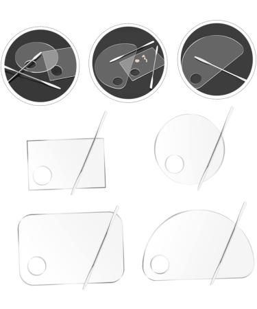  BIUDECO High-Quality Acrylic Makeup Mixing Tray Versatile Foundation Tray for Liquid Foundation and Eyeshadow - Buy Online on GoSupps.com