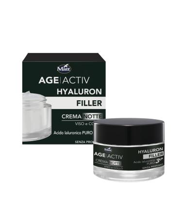 Matt Matt Age Activ Restructuring Anti-Ageing Face Cream - 3P Hyaluronic Acid - Straightener and Smoothing - Deep Hydration - Pack of 50 ml