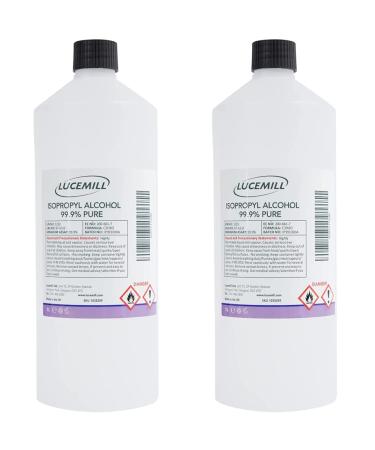 2 Litre (2 x 1L) Isopropyl Alcohol 99.9% Pure IPA Disinfectant Surface Cleaner 1 l (Pack of 2)