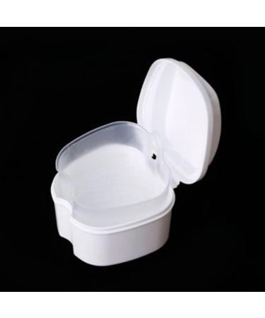 ROSENICE White Denture Box | Orthodontic Teeth Storage with Hanging Net - International Shipping Available - Buy Online on GoSupps.com