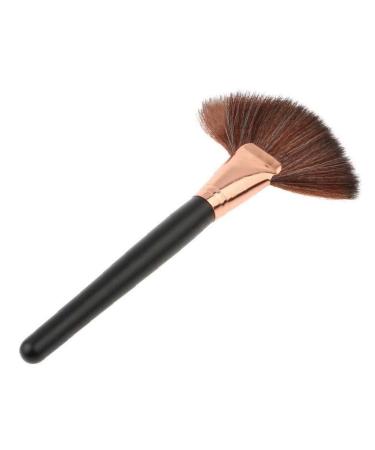 1pc Make Up Brush Cosmetic Fan Brush for Face Highlighter Blush Powder Bronzer Cheekbones