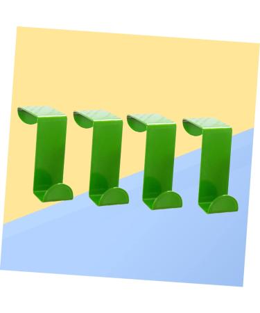 Alipis 4 Pcs Towel Hook Keychain Hook Over The Door Wreath Hanger Storage Hook Hat Hook Stainless Steel Green 4pcs - Buy Online on GoSupps.com