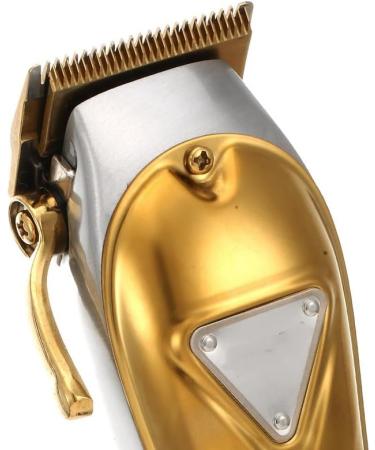 Hair Clippers for Men - High Power Full Metal Body Electric Hair Clipper with Digital Display & Base Charging - Gold Color - Buy Online on GoSupps.com