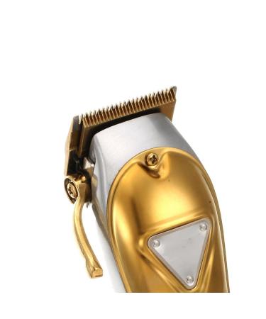 High Power Gold Hair Clippers - Full Metal Body Digital Display & Base Charging for Salon Use - Buy Online on GoSupps.com
