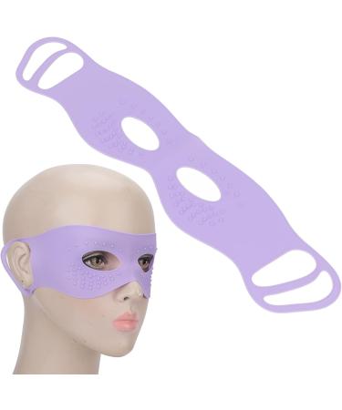 Qukaim Silica Gel Eye Patch Silicone Hanging Ear Eye Pad Washable Double Sided Eye Patch with Eye Holes Purple - Buy Online on GoSupps.com