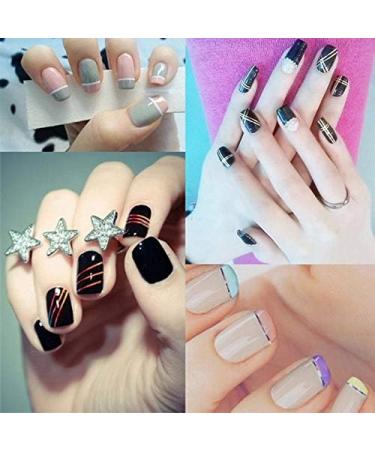 30 Pcs Nail Art Striping Tape Line Decoration Sticker Set - 30 Vibrant Colors - DIY Nail Tool for Girls & Ladies - Buy Online on GoSupps.com