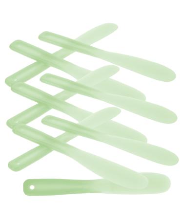 WOONEKY 10pcs Tool Stick Cosmetic Spatula Tool Cosmetic Spatulas Mini Reusable Mixer Pp re-usable 20.5x3x0.6cm Green