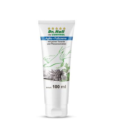 Agilis foot cream with 7 natural treasures: green clay aloe vera almond oil shea butter menthol rosemary and lavender |A treat for feet and ankles content: 100 ml