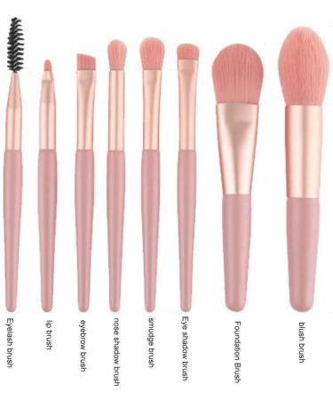 dijiusidy 8 Pieces/Set Women Makeup Brush Eyeshadow Foundation Brushes Kit Portable Make Up Tools for Professional Beginner - Buy Online on GoSupps.com