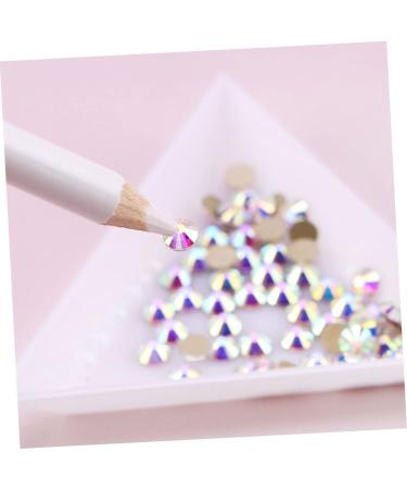 FRCOLOR 20pcs Nail Art Rhinestones Beads & Wax Picker Tool - Crystal Gem Dotting Pen for Nail Design | International Shipping - Buy Online on GoSupps.com