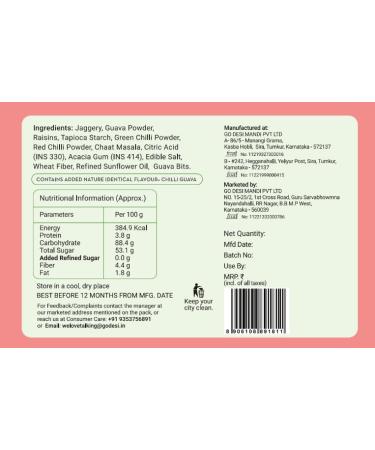 GO DESi Fruit Lollipops | Chilli Guava | 40 Pieces | Fruit Candy | Desi Pops - Buy Online on GoSupps.com