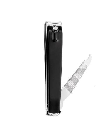 UNbit Nail Clipper Single Anti-Splash Nail Clipper Carbon Steel Manicure Nail Clipper with File Electrophoresis Black Nail Clipper