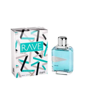 Sapil Rave Perfume for Men - Long-Lasting Dubai Perfume - Fresh Spicy Aromatic EDT - 3.4 Oz (100 ml) - Ideal Arabic Cologne for Daily Wear - Buy Online on GoSupps.com