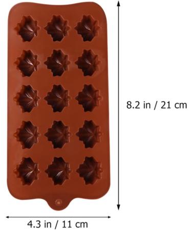 OUNONA 3pcs Maple Leaf Mold Leaf Silicone Candy Bath Molds Chocolate Candy Leaf Shape Fondant Mold DIY Maple Chocolate Mold Confectionery Fall Chocolate Candies 3D Mousse Silica Gel - Buy Online on GoSupps.com
