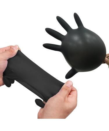 Wostar Nitrile Disposable Gloves 4mil Black Medium 200pcs - Latex & Powder Free, Touch Screen Compatible - Non-Sterile Exam Gloves - Buy Online on GoSupps.com