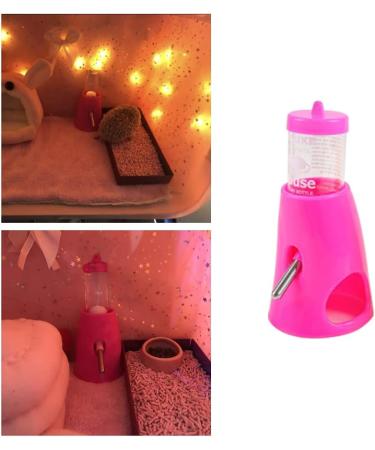 Pet Hideout And Water Bottle Set Hamster Water Bottle Drinker Feeder Is Suitable For Hamsters Guinea Pigs Gerbils And Other Small Animals (Random Color) - Buy Online on GoSupps.com
