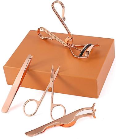 4Pcs Professional Grafting Eyelash Tools Set - Stainless Steel Tweezers Eyebrow & Eyelash Curler - Ultimate Makeup Accessories for Flawless Beauty - Buy Online on GoSupps.com