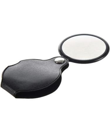 Portable Mini Size Folable Leather Cover Pocket Newspaper Magnifying Lens 50mm 2-3x Full of Stars