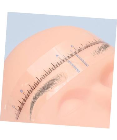 Outanaya 50pcs Eyebrow Positioning Ruler Eyebrow Ruler Sticker Brow Stencil Brow Template Tearable Pvc Suite 18.00X3.80X0.10CM Blue - Buy Online on GoSupps.com