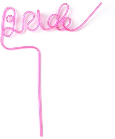 10Pcs Plastic DIY Bride Straws Bachelorette Party Bridal Shower Decoration Bride-to-Be Straw Birthday Wedding Decoration Clear Plastic Straws Bulk - Buy Online on GoSupps.com