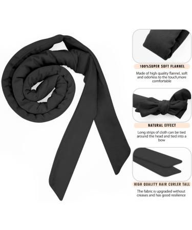 Originbuty Heatless Hair Curler for Long Hair Upgraded No Heat Hair Roller Sleeping Soft Rubber Hair Rollers Curling Ribbon and Rods for Natural Hair.(Black) - Buy Online on GoSupps.com