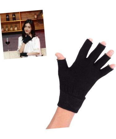FOMIYES 2 Pairs Moisturizing Gloves Black Gloves Spa Glove Gel Gloves Hydrating Glove Mositurizing Glove Whitening Glove Fingerless Apparel - Buy Online on GoSupps.com