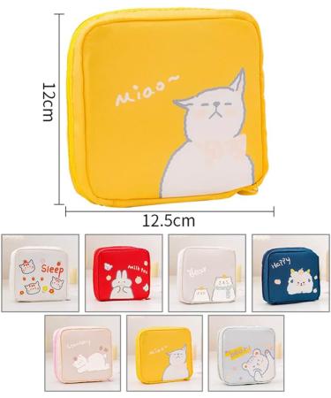 Buy 2PC Women's Bandage Storage Case - Portable Menstrual Period Bags with Zipper for Teens & Women - Navy - Buy Online on GoSupps.com