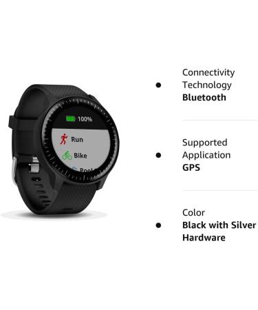 Garmin vivoactive 3 Music GPS Smartwatch - Black/Silver (Renewed) - Buy Online on GoSupps.com