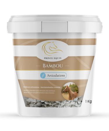 PRINCE EQUIN - BAMBOO - Horse nutritional supplement - Bucket 1 kg - Joint health - Bone re-ineralization - French brand