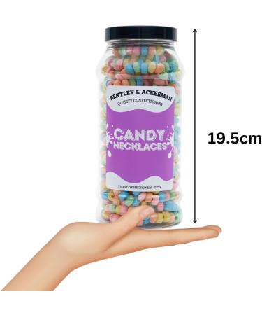 Candy Necklaces (435g) Original Edible Sweet Necklaces in a Gift Jar - Fun and Tasty By Bentley & Ackerman's Sweet shop. - Buy Online on GoSupps.com