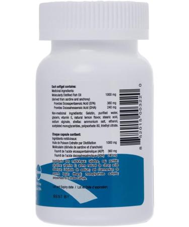 Nugevity Omega Max Fish Oil - 60 Softgels 1000mg Omega-3 Supplement with EPA and DHA No Burp Enteric Coating - Buy Online on GoSupps.com