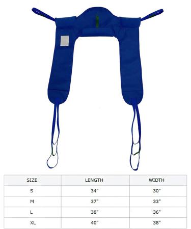 Patient Lift Slings Medical Transfer Equipment for Patients Shower Commode Transfer Helper 4 Point Support Transfer Cushion of Lift Device 330lb Capacity Divided-Leg Sling Blue M Blue Medium - Buy Online on GoSupps.com