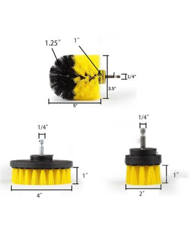 VENOAL Dish Scrub Brush Drill Brush All Purpose Cleaner Scrubbing Brushes for Bathroom Surface Grout Tile Tub Shower Kitchen Auto Care Cleaning Tools - Buy Online on GoSupps.com