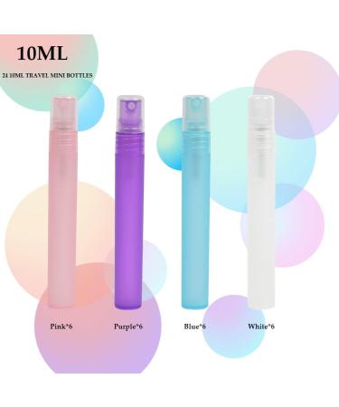 JAOMON 24pcs 10ml Frosted Plastic Spray Bottles - Travel Perfume & Toner Bottles with Pipette Alcohol Spray Bottle Ideal for International Shipping - Buy Online on GoSupps.com