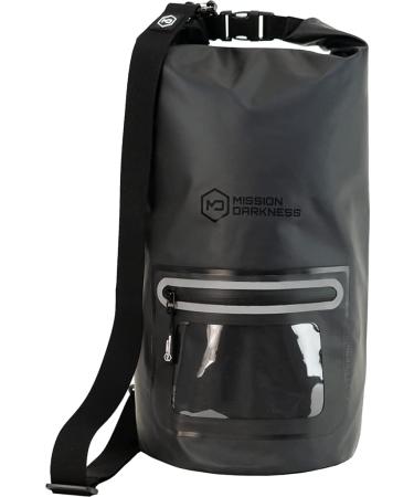 Mission Darkness Dry Shield Faraday Tote 15L // Waterproof Dry Bag for Electronic Device Security & Transport // Signal Blocking, Anti-Tracking, EMP Shield, Data Privacy for Phones, Tablets, Laptops