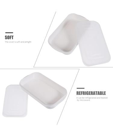 Abaodam 4pcs Box crisper plastic sandwich container containers with lids Refrigerator Storage Can rice food - Buy Online on GoSupps.com