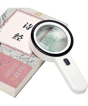 Magnifying Glass HD High Power Mirror with LED Light 205MM Optical Lens Reading Magnifier 5X Enlarged Mirror Magnifier Magnifier Handheld Magnifier Magnifier - Buy Online on GoSupps.com
