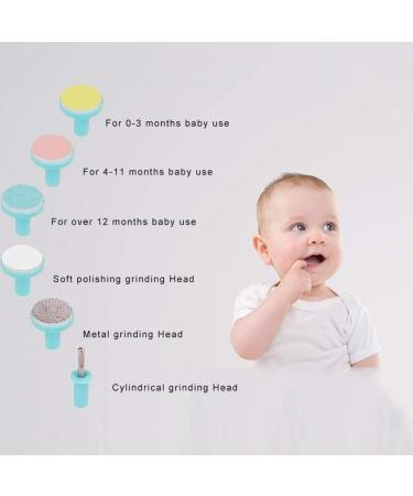 Baby Nail File Electric Nail Trimmer Infant Manicure Set with 6 Grinding Heads for Nail Care electric baby nail clippers - Buy Online on GoSupps.com