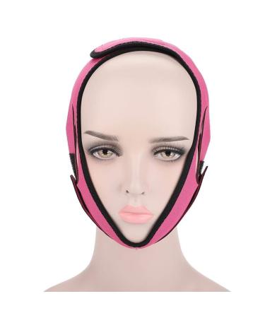 Slimming Lifting Face Mask for Neck & Chin Lift - V-Shaped Anti-Aging Skin Tightening - Reduces Double Chin (Rose Red) - Buy Online on GoSupps.com