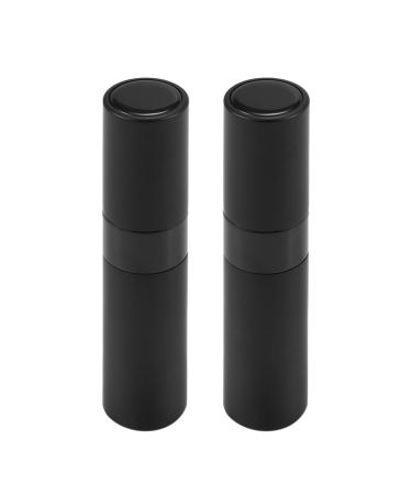 Vadillo 2X 8 Ml Portable Travel Mini Bottle Refillable Empty Perfume Atomizer - Black