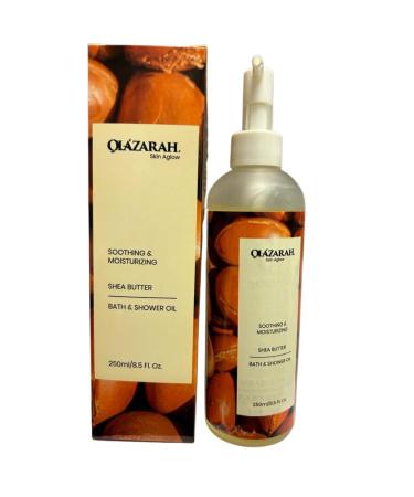 Skin Aglow Nourishing Shea Butter Bath Oil Wash: Soothe Moisturize Rejuvenate and Hydrate for Radiant Skin 8 Fl. oz