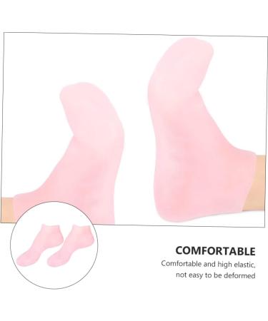 minkissy 3 Pairs Sock Foot Moisturizer for Dry Feet Gel Dry-Proof Skin Soles Booties Lotion Skin Protect Soles Sole Pad Heel Sebs Women's Pink - Buy Online on GoSupps.com