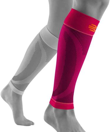 BAUERFEIND Calf Bandage Compression Sleeves - Unisex Pink S | Lower Leg Warmers (1 Pair) for Ultimate Support - Buy Online on GoSupps.com
